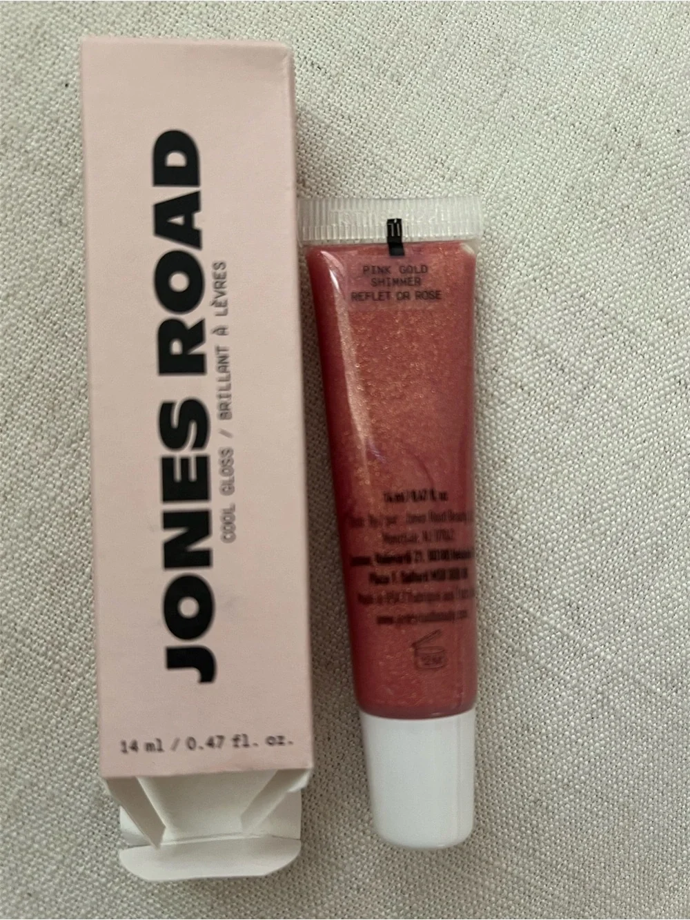 New in box JONES ROAD Cool Gloss in Pink Gold Shimmer -Discontinued